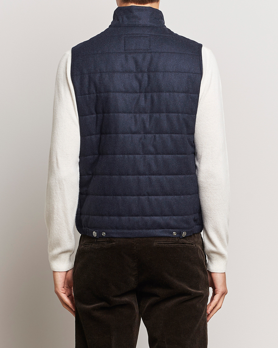 Herren | Jacken | Oscar Jacobson | Liner EVO Flannel Waistcoat Navy