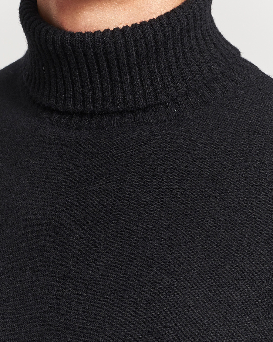 Herren | Pullover | Oscar Jacobson | Salim Wool/Cashmere Rollneck Black