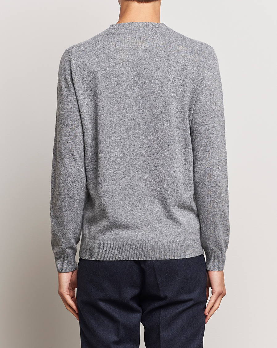 Herren | Pullover | Oscar Jacobson | Valter Wool/Cashmere Round Neck Light Grey
