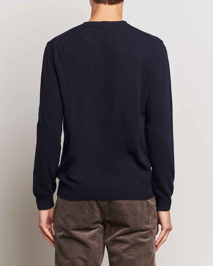Herren | Pullover | Oscar Jacobson | Valter Wool/Cashmere Round Neck Navy