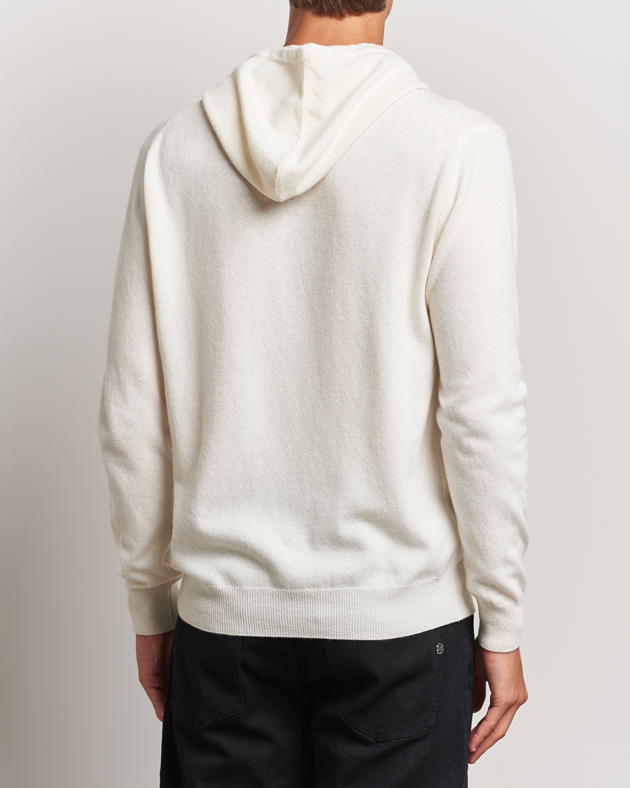 Herren | Pullover | Oscar Jacobson | Pascal Wool/Cashmere Hoodie Creme
