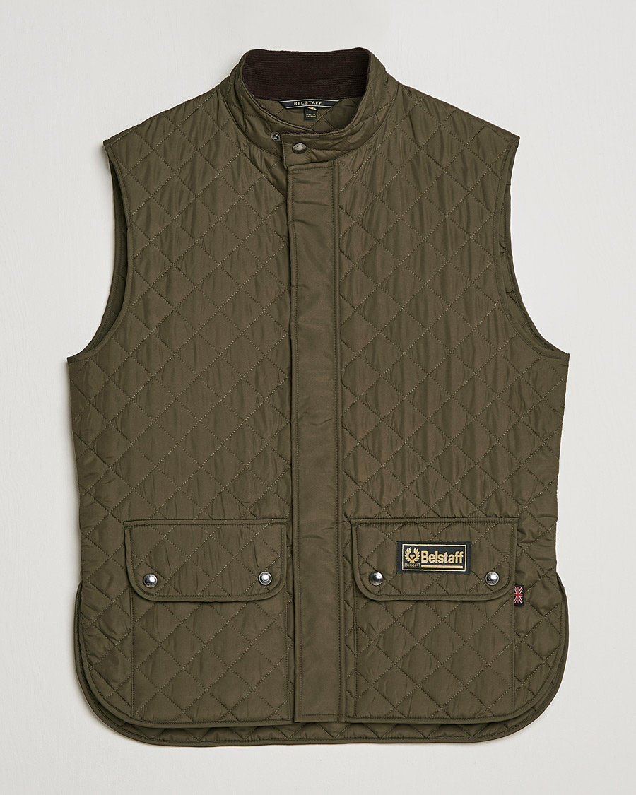 Herren | Westen | Belstaff | Waistcoat Quilted Faded Olive