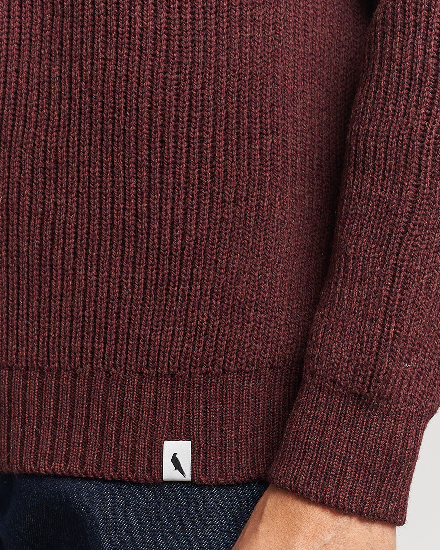 Herren | Pullover | Peregrine | Ford Knitted Wool Jumper Shiraz