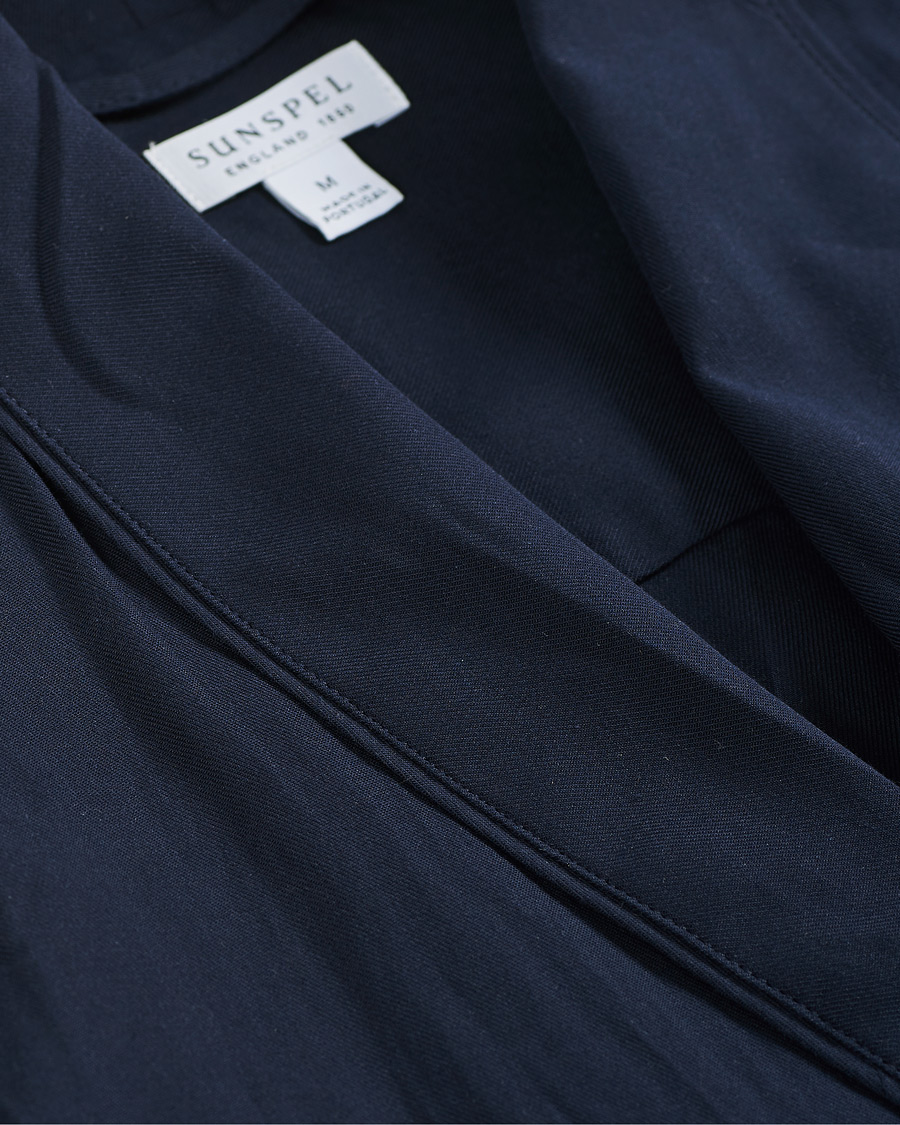 Herren | Schlafanzüge & Bademäntel | Sunspel | Cotton Robe Navy