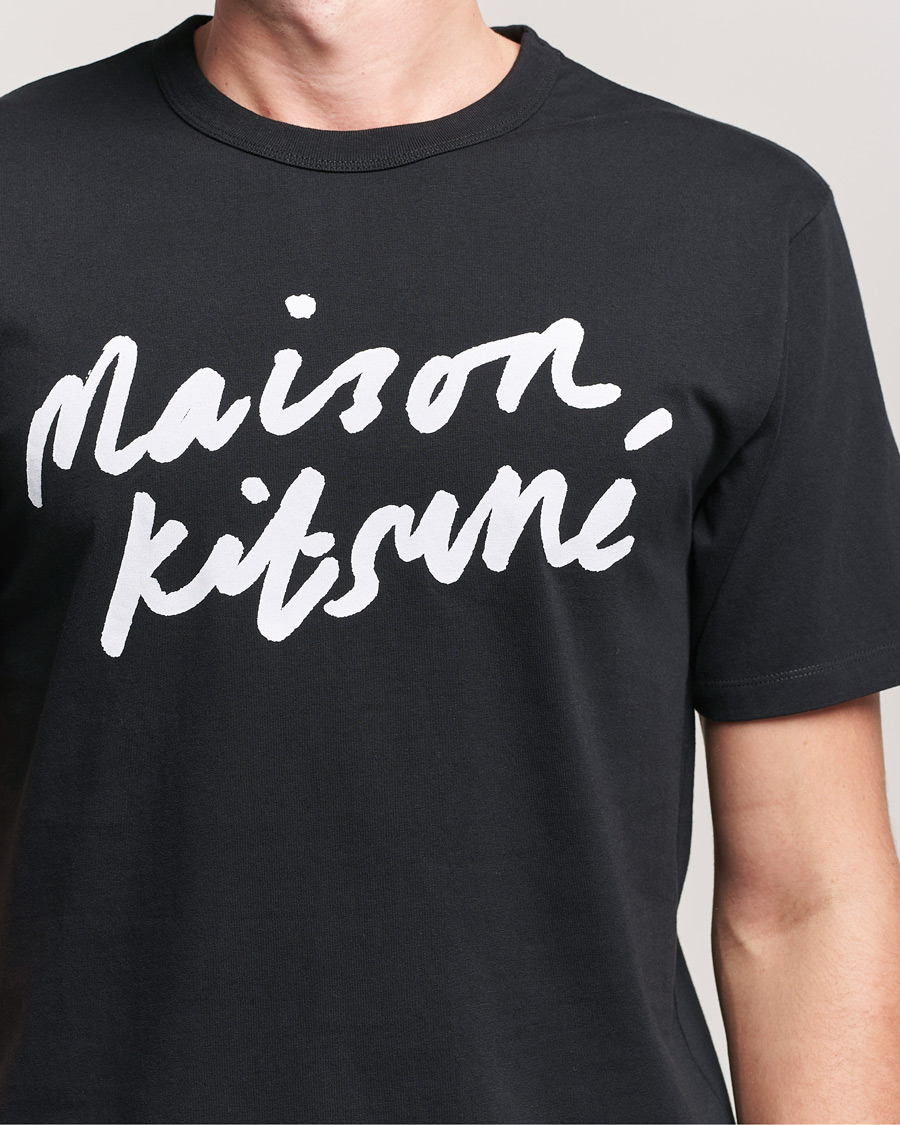 Herren | T-Shirts | Maison Kitsuné | Handwriting Tee Black