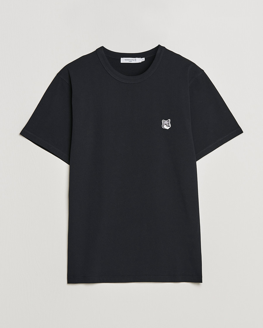 Herren | T-Shirts | Maison Kitsuné | Grey Fox Head Tee Black
