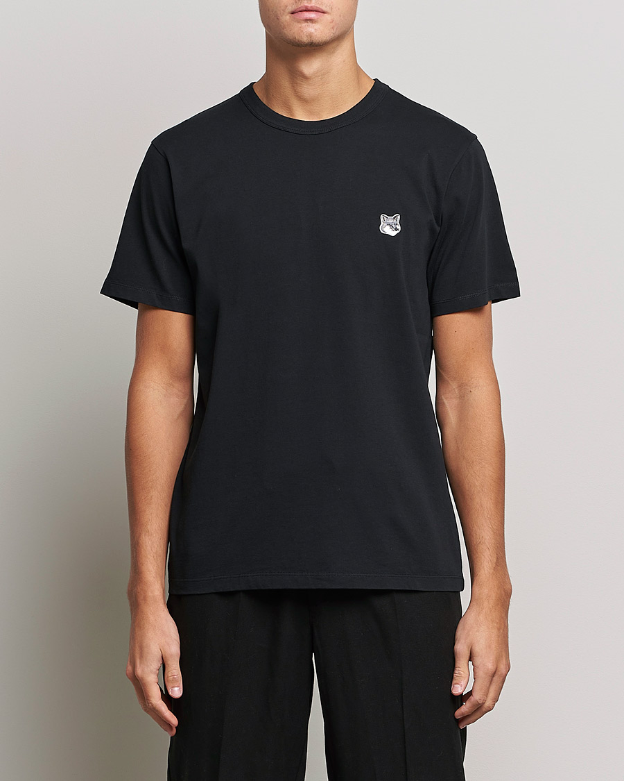 Herren | T-Shirts | Maison Kitsuné | Grey Fox Head Tee Black