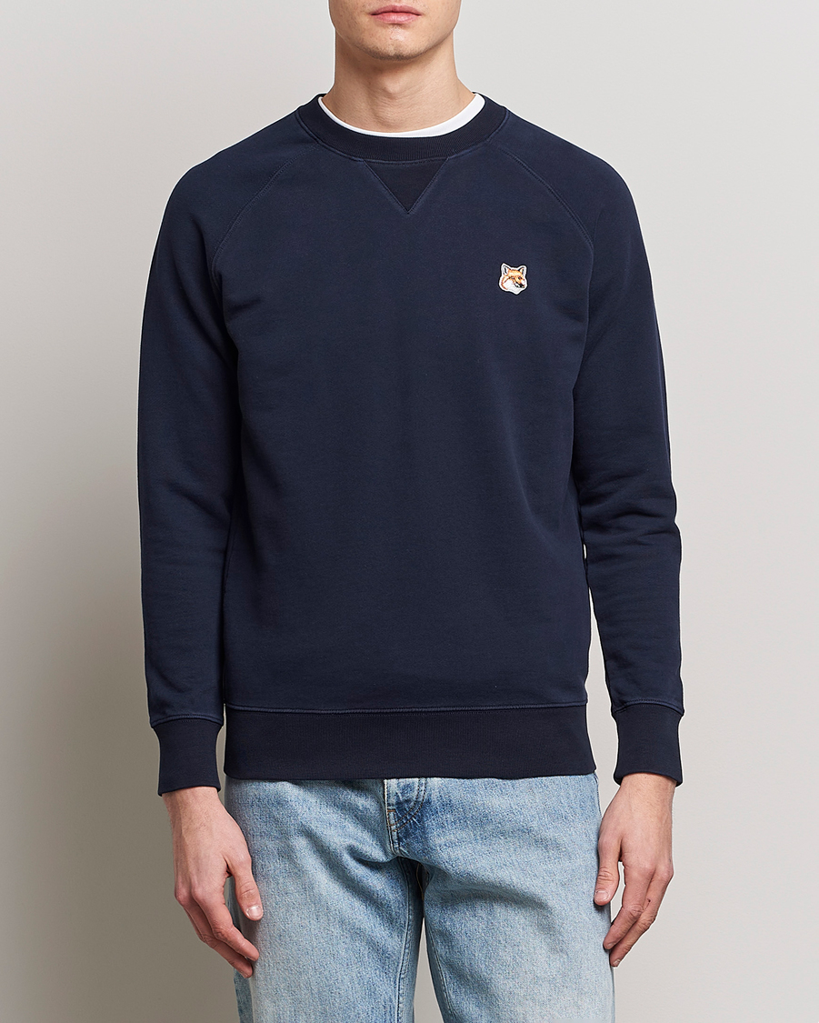 Herren | Pullover | Maison Kitsuné | Fox Head Sweatshirt Navy