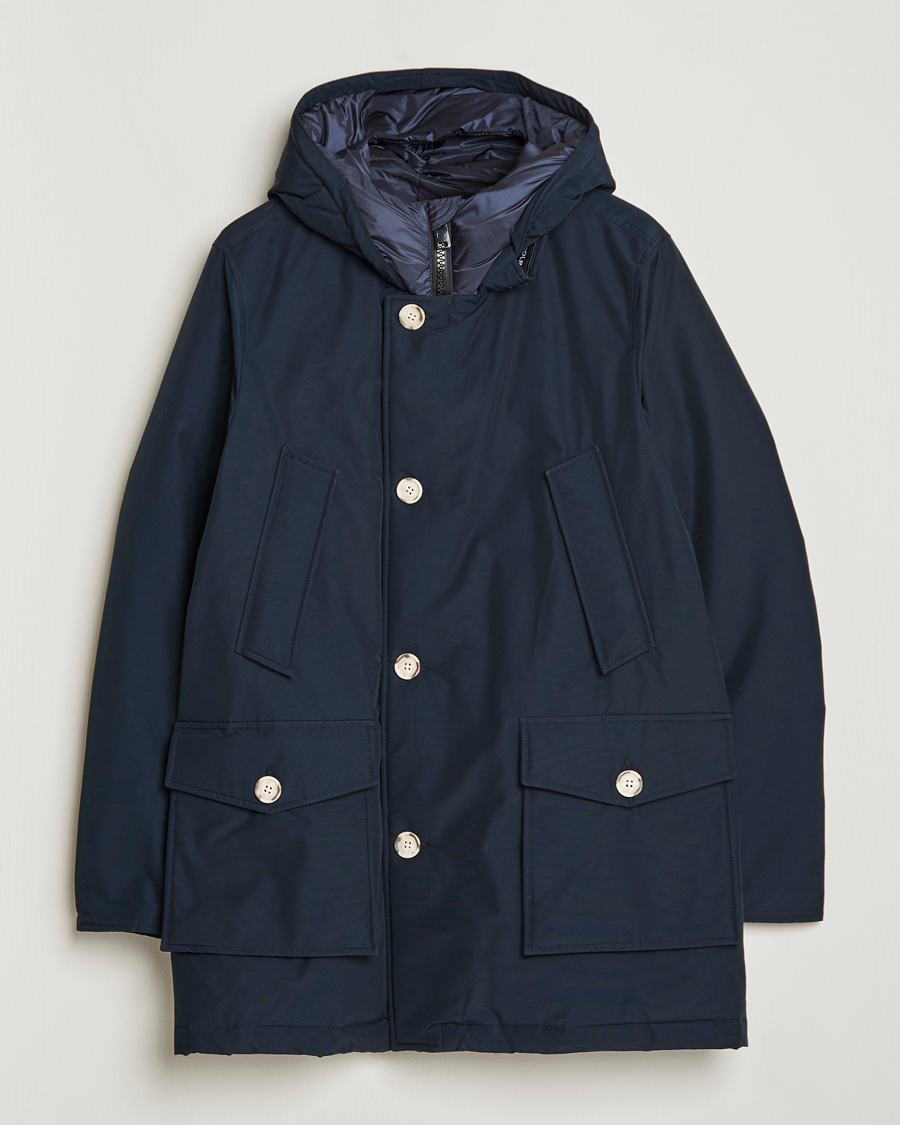 Herren | Jacken | Woolrich | Arctic Parka No Fur Melton Blue