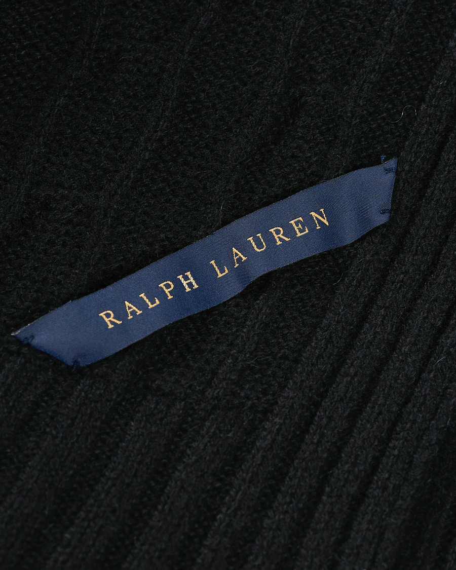 Herren | Loungewear-Abteilung | Ralph Lauren Home | Cable Knitted Cashmere Throw Midnight Black