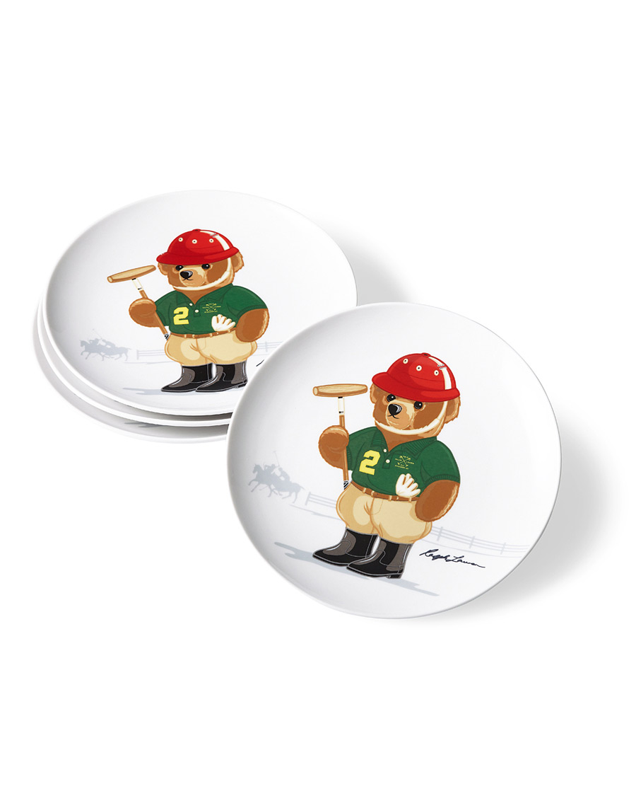Herren | Ralph Lauren Home Haven Polo Bear Dessert Plate 4pcs Multi | Ralph Lauren Home | Haven Polo Bear Dessert Plate 4pcs Multi