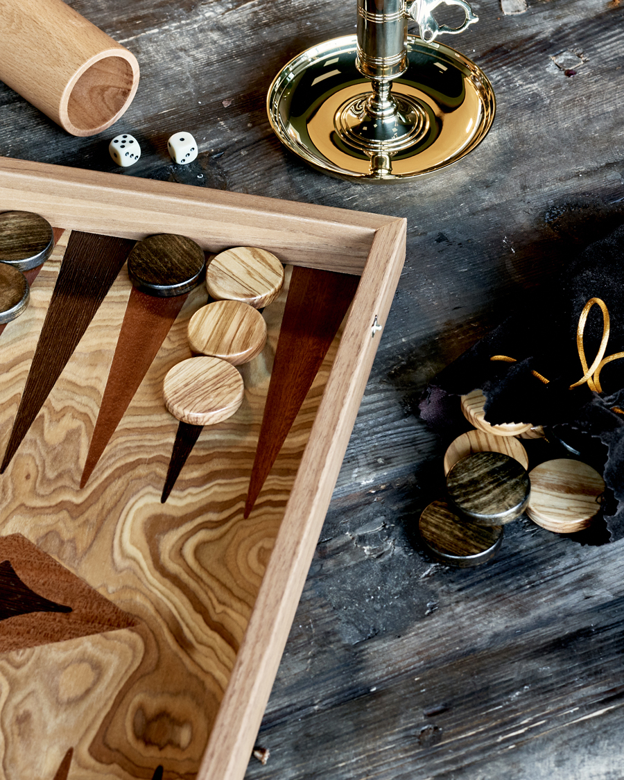 Herren | Spiel und Freizeit | Manopoulos | Olive Burl Large Backgammon
