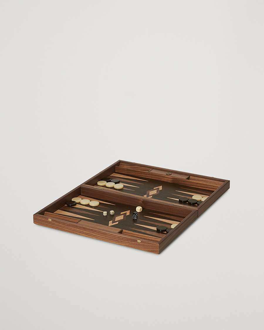 Herren | Manopoulos Walnut Natural Tree Large Backgammon | Manopoulos | Walnut Natural Tree Large Backgammon