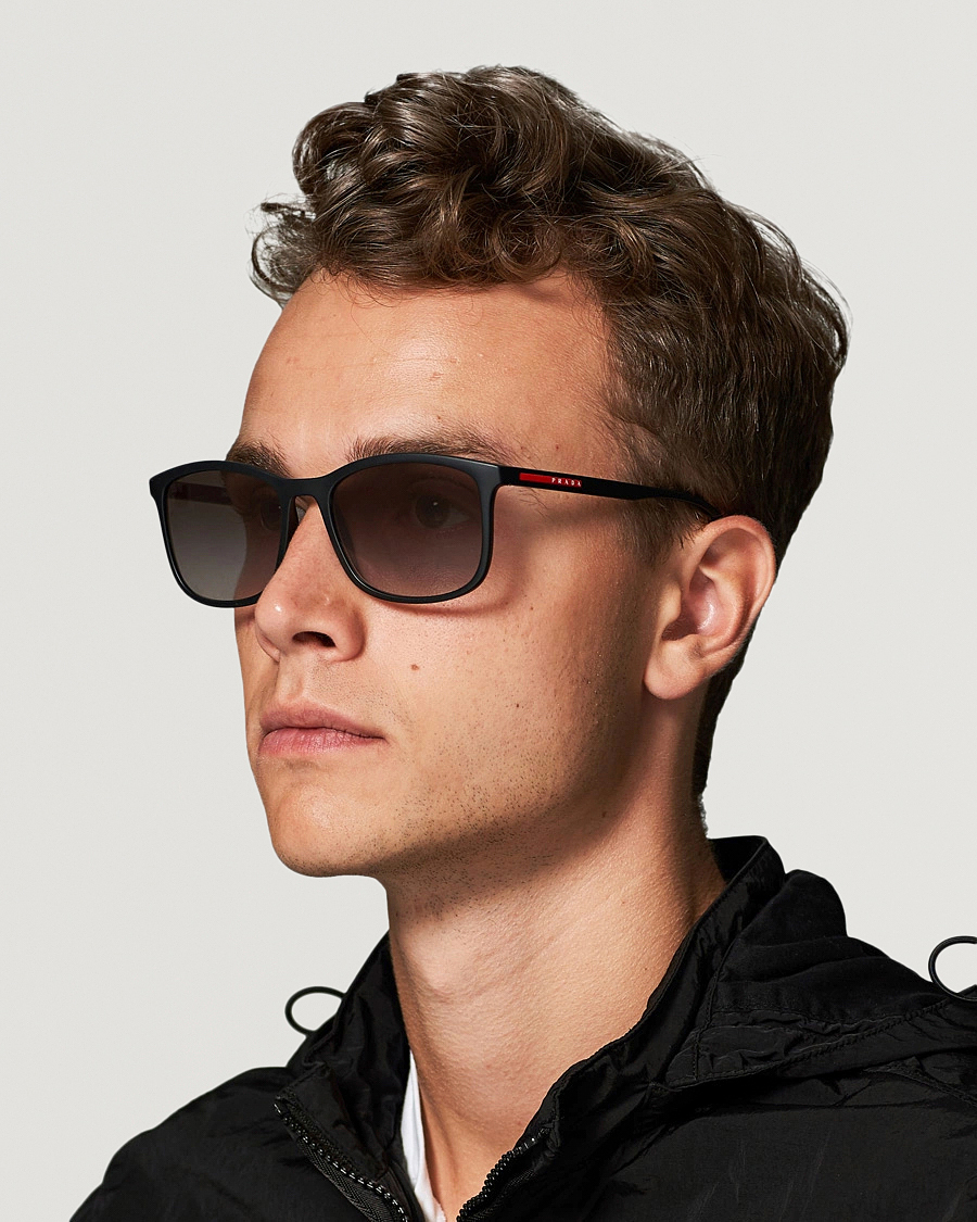 Herren | Gebogene Sonnenbrillen | Prada Linea Rossa | 0PS 01TS Sunglasses Black/Gradient