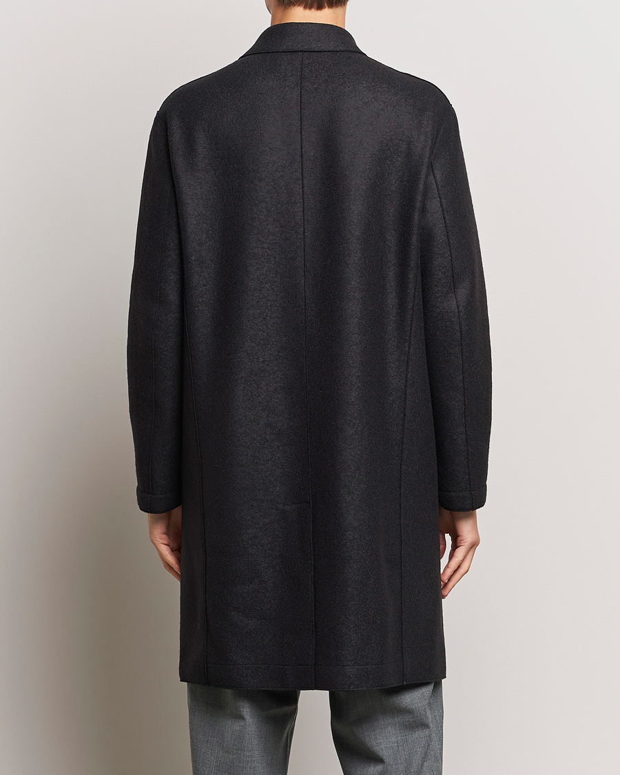 Herren | Jacken | Harris Wharf London | Pressed Wool Mac Coat Black