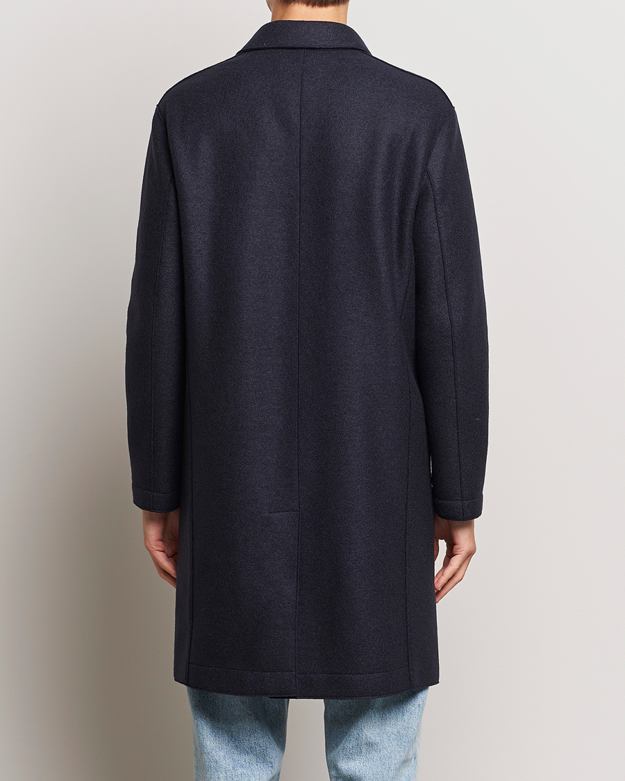 Herren | Jacken | Harris Wharf London | Pressed Wool Mac Coat Navy