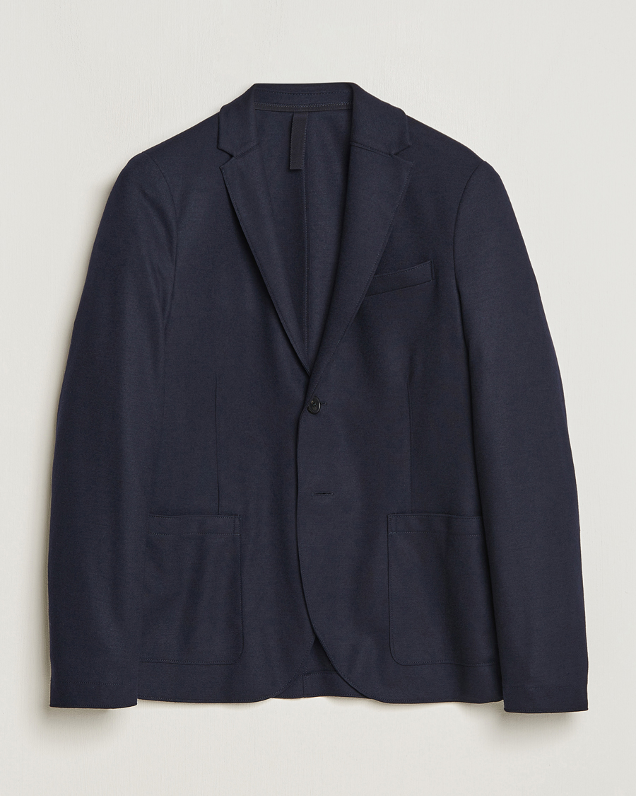 Herren | Sakkos | Harris Wharf London | Two Button Vented Superfine Merino Blazer Navy