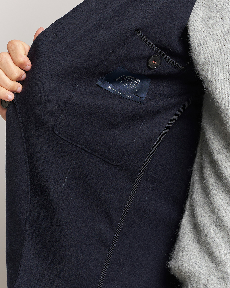 Herren | Sakkos | Harris Wharf London | Two Button Vented Superfine Merino Blazer Navy