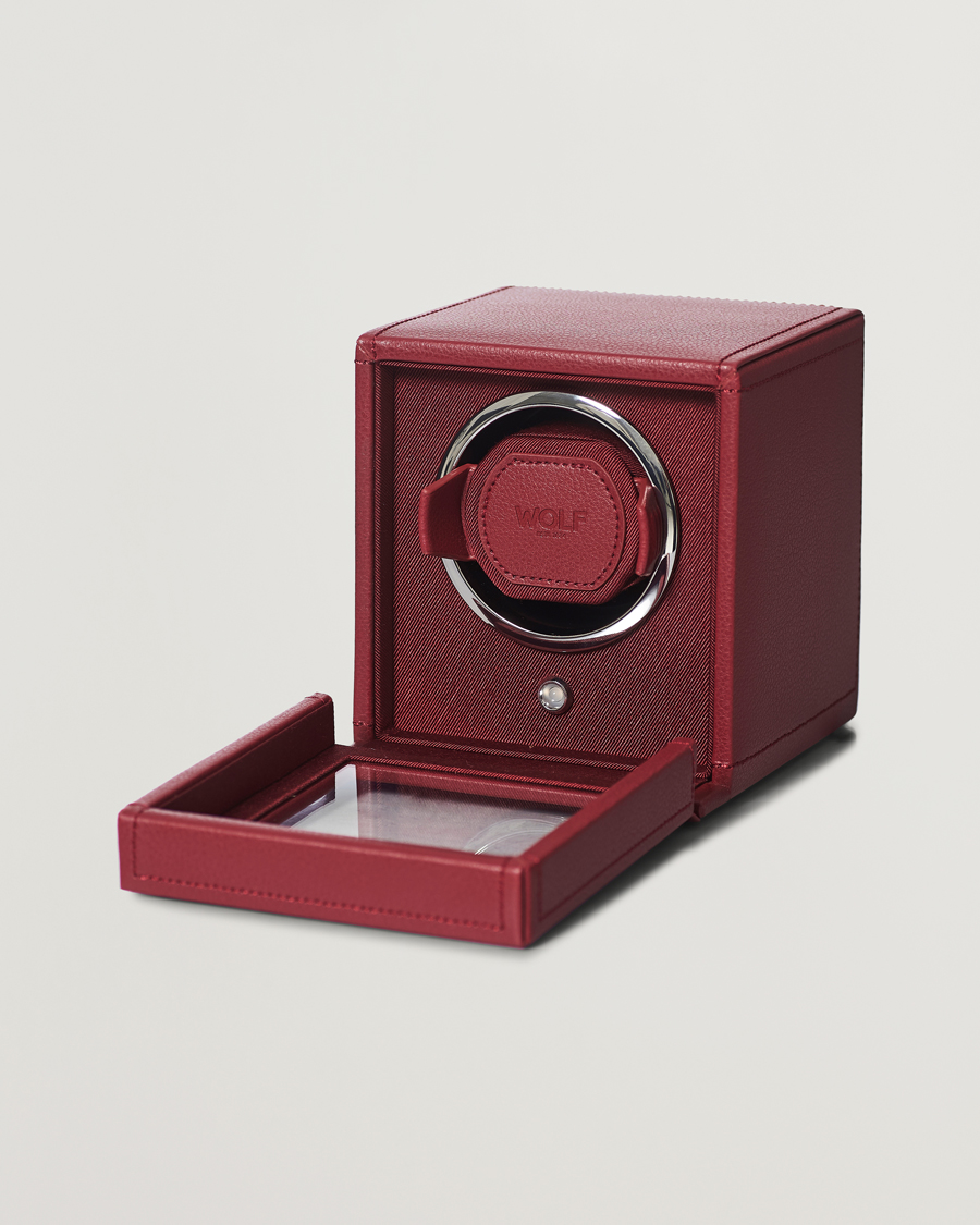 Herren | WOLF Cub Single Winder With Cover Bordeaux | WOLF | Cub Single Winder With Cover Bordeaux