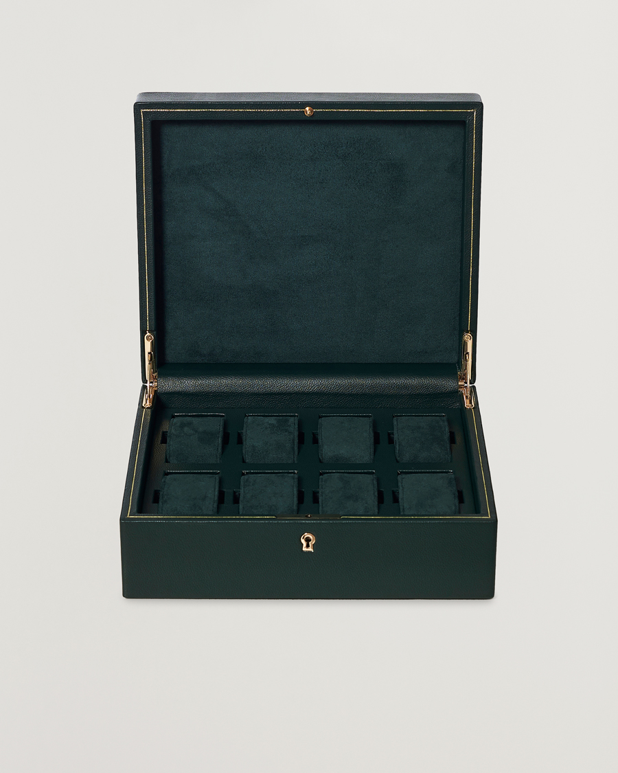 Herren | Uhren- und Schmuckkasten | WOLF | British Racing Green 8 Piece Watch Box