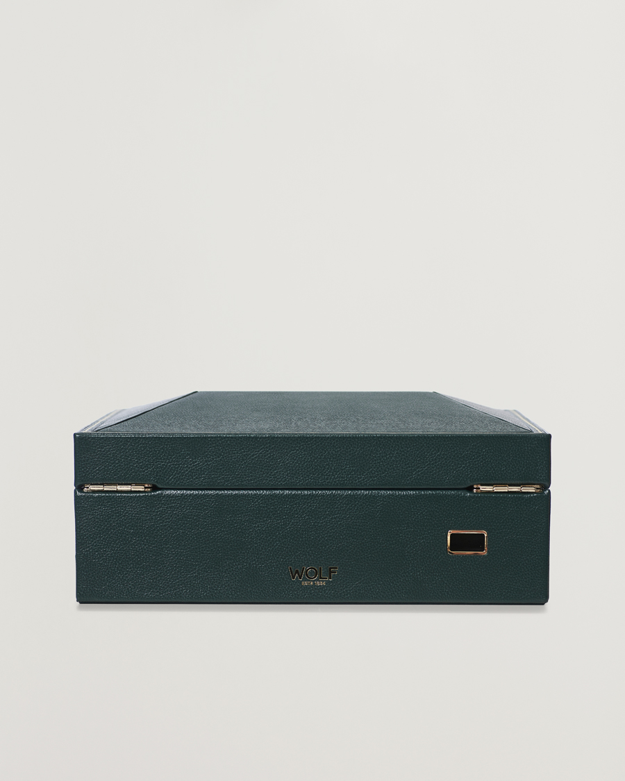 Herren | Uhren- und Schmuckkasten | WOLF | British Racing Green 8 Piece Watch Box