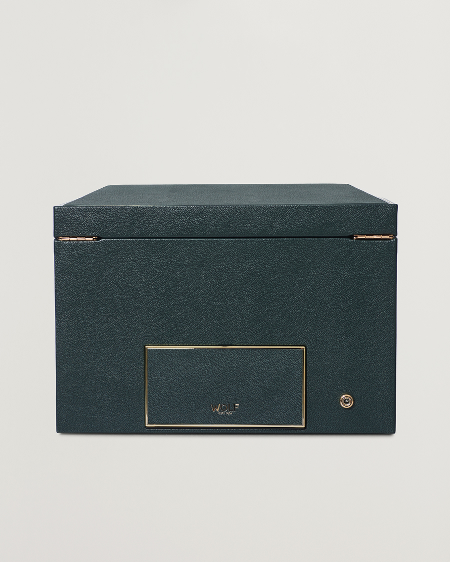 Herren | WOLF British Racing Green Double Watch Winder | WOLF | British Racing Green Double Watch Winder