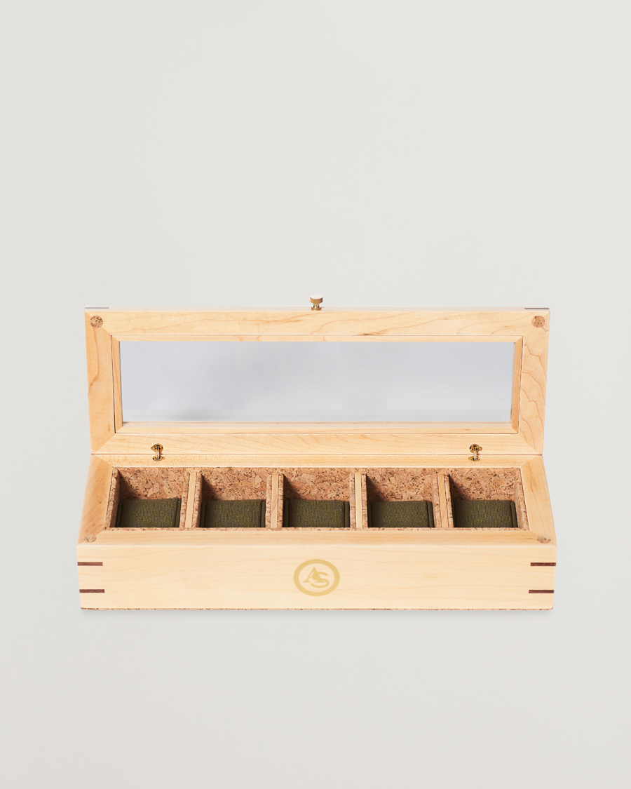 Herren | WOLF Analog/Shift Flatiron ll 5 Piece Watch Box | WOLF | Analog/Shift Flatiron ll 5 Piece Watch Box