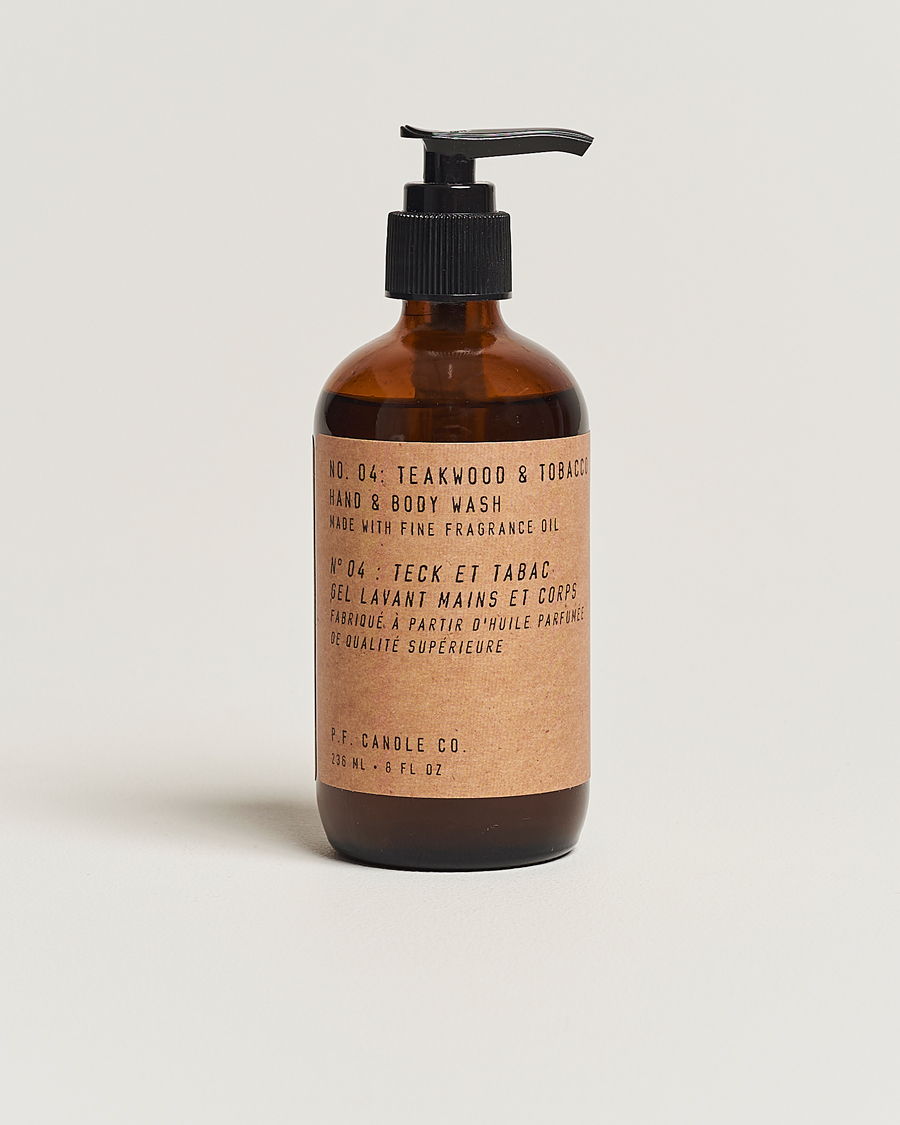 Herren | P.F. Candle Co. Hand & Body Wash No. 4 Teakwood & Tobacco 236ml | P.F. Candle Co. | Hand & Body Wash No. 4 Teakwood & Tobacco 236ml