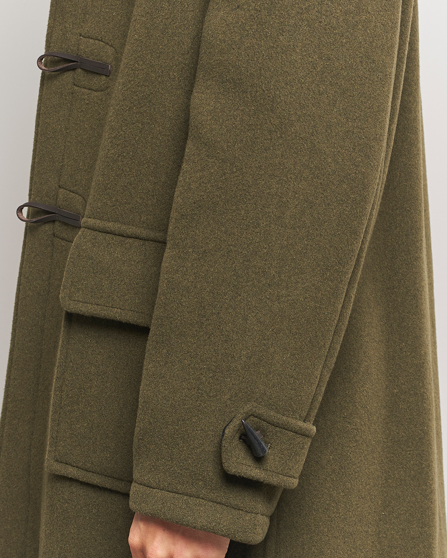 Herren | Jacken | Gloverall | Morris Duffle Coat Loden Green/Check