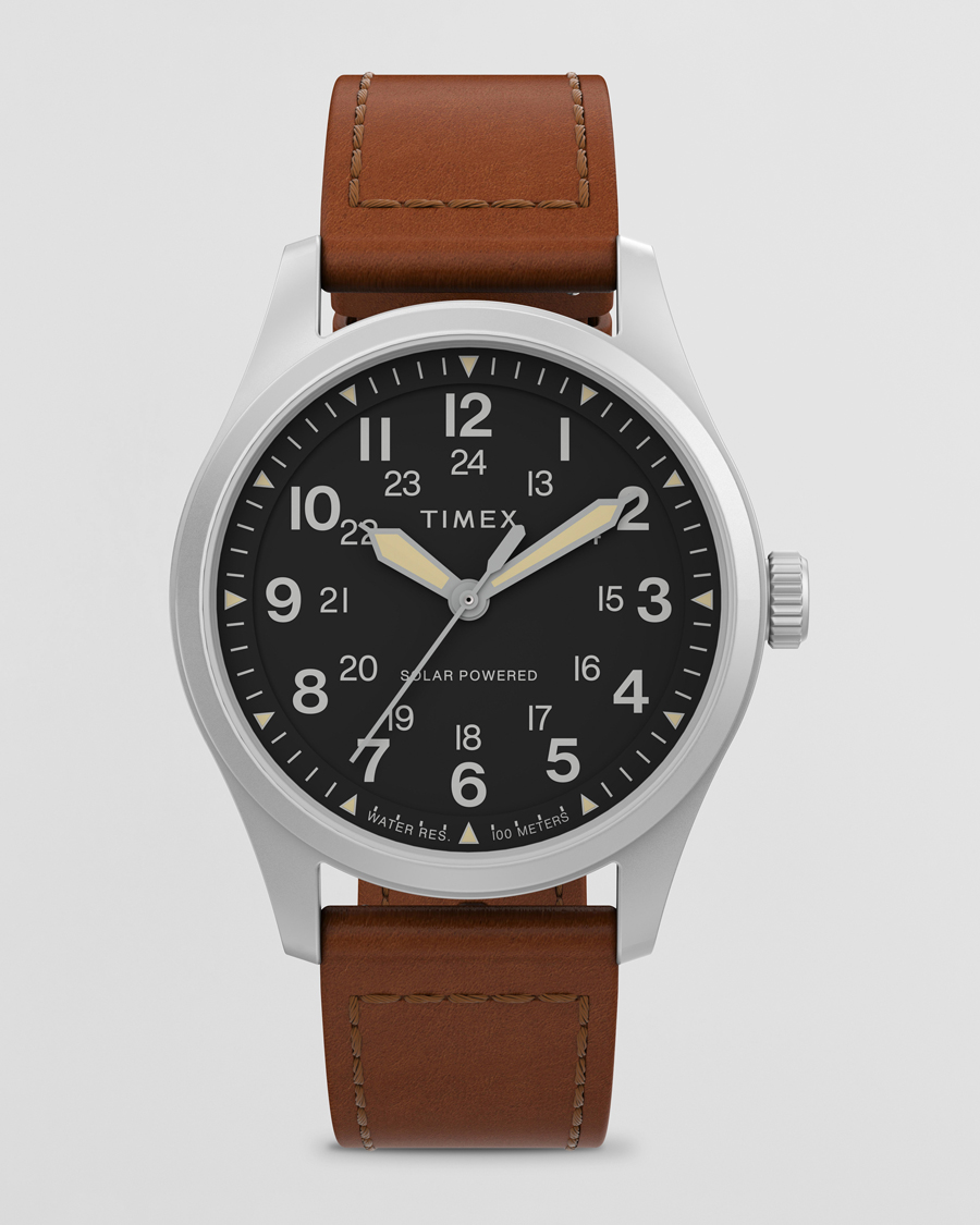 Herren | Timex Field Post Solar Watch 36mm Brown/Black | Timex | Field Post Solar Watch 36mm Brown/Black