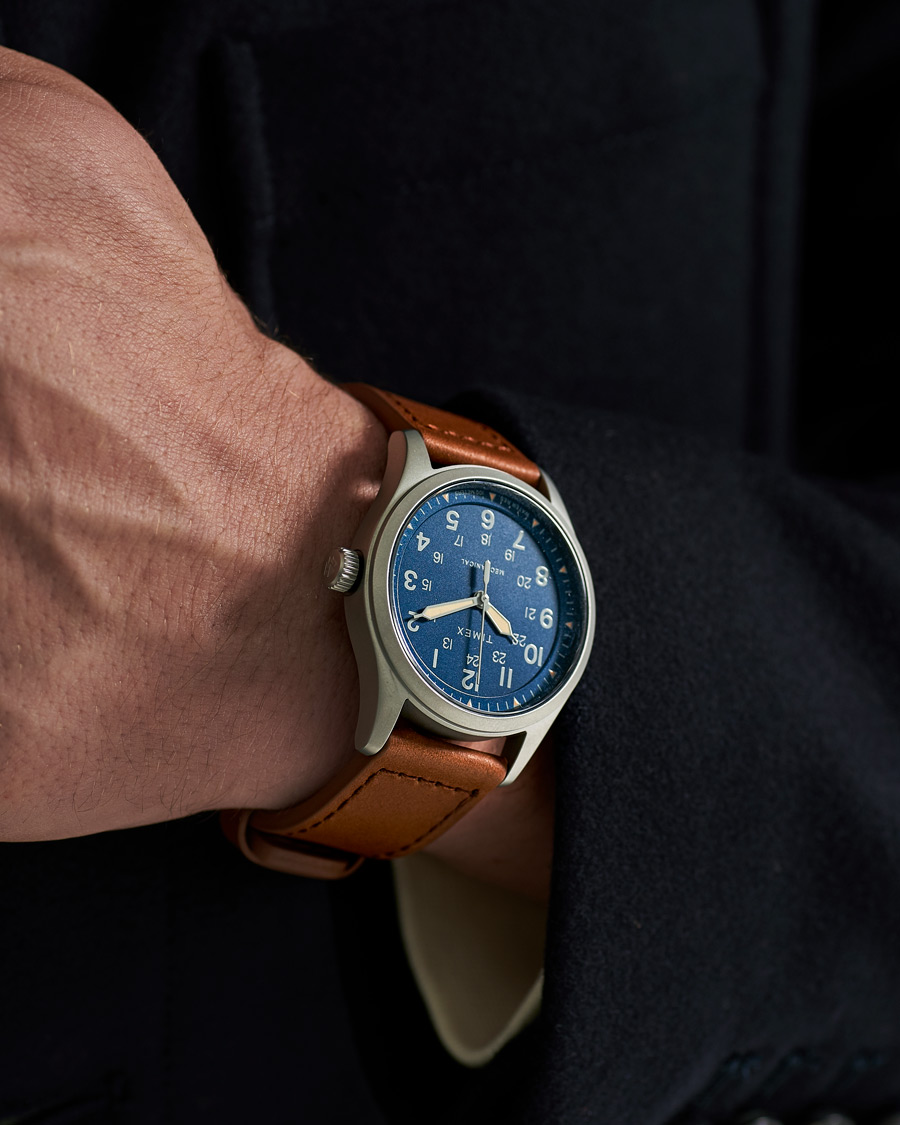 Herren | Timex Field Post Mechanical Watch 38mm Blue Dial | Timex | Field Post Mechanical Watch 38mm Blue Dial