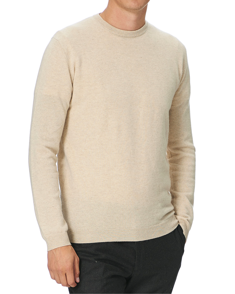 Herren | Pullover | People's Republic of Cashmere | Cashmere Roundneck Oatmilk