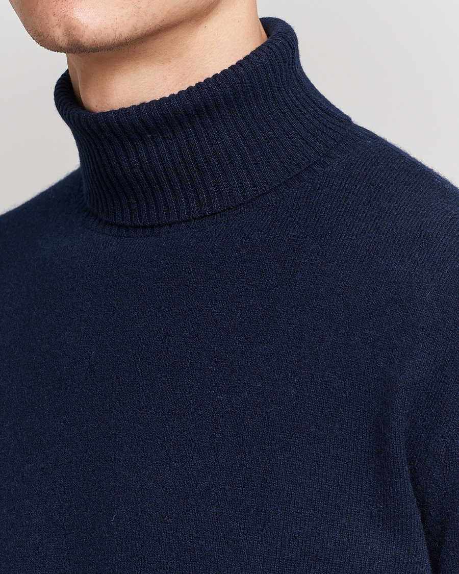 Herren | Pullover | People's Republic of Cashmere | Cashmere Turtleneck Navy
