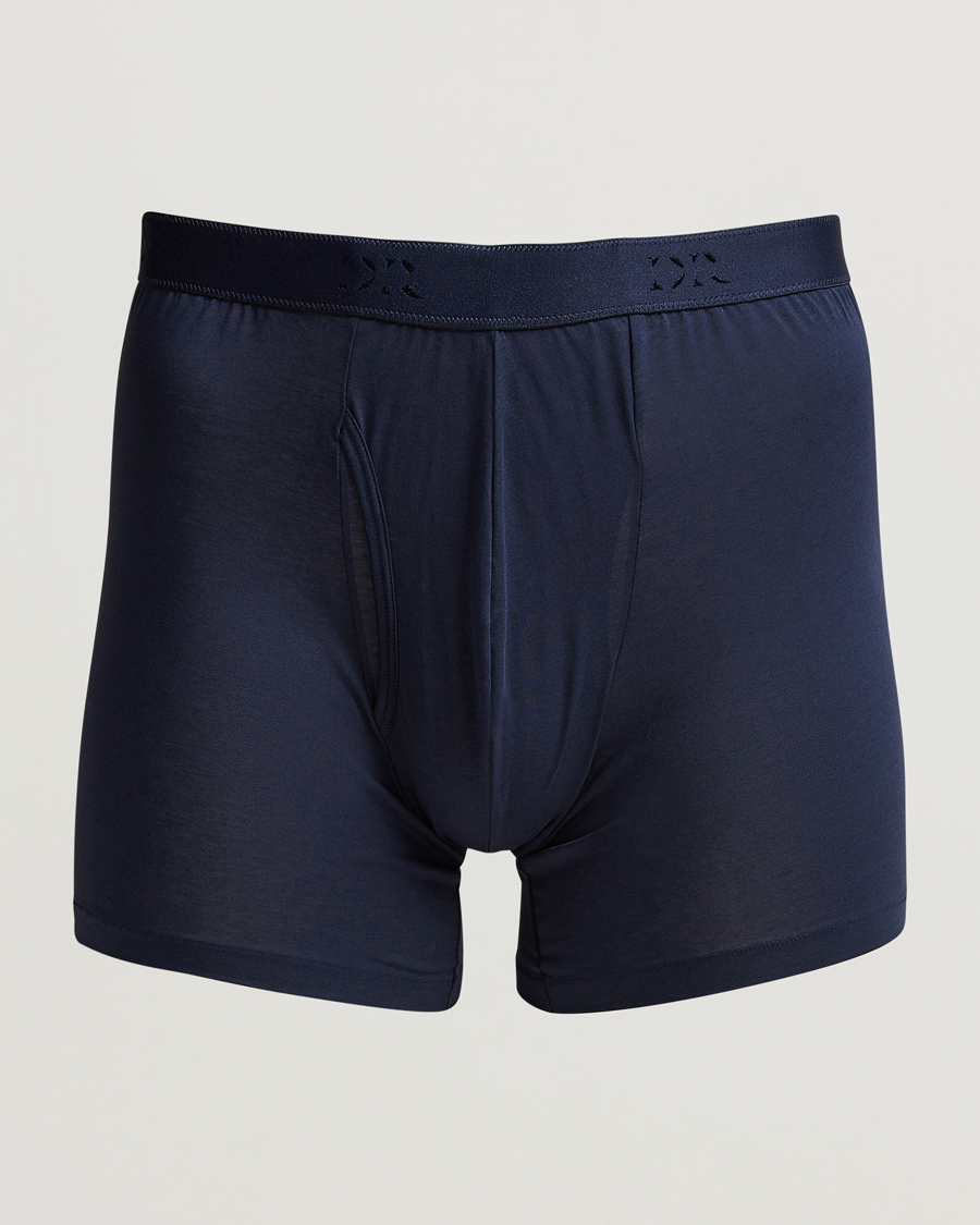 Herren | Unterwäsche | Derek Rose | Pima Cotton Stretch Trunk Navy