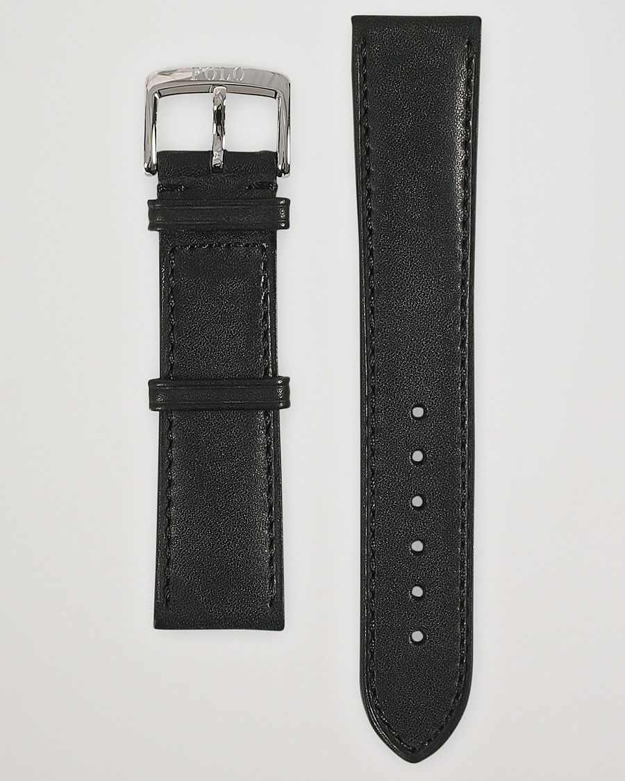 Herren | Uhrenarmband | Polo Ralph Lauren | Sporting Leather Strap Black