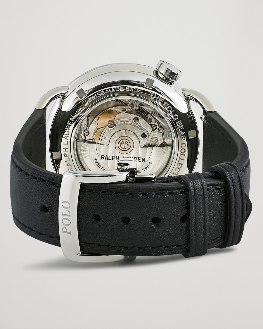 Herren | Polo Ralph Lauren 42mm Automatic Denim Tux Bear White Dial | Polo Ralph Lauren | 42mm Automatic Denim Tux Bear White Dial