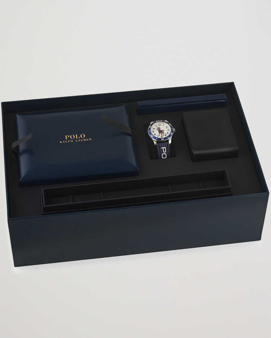 Herren | Polo Ralph Lauren 42mm Automatic Pony Player White Dial/Blue Bezel | Polo Ralph Lauren | 42mm Automatic Pony Player White Dial/Blue Bezel