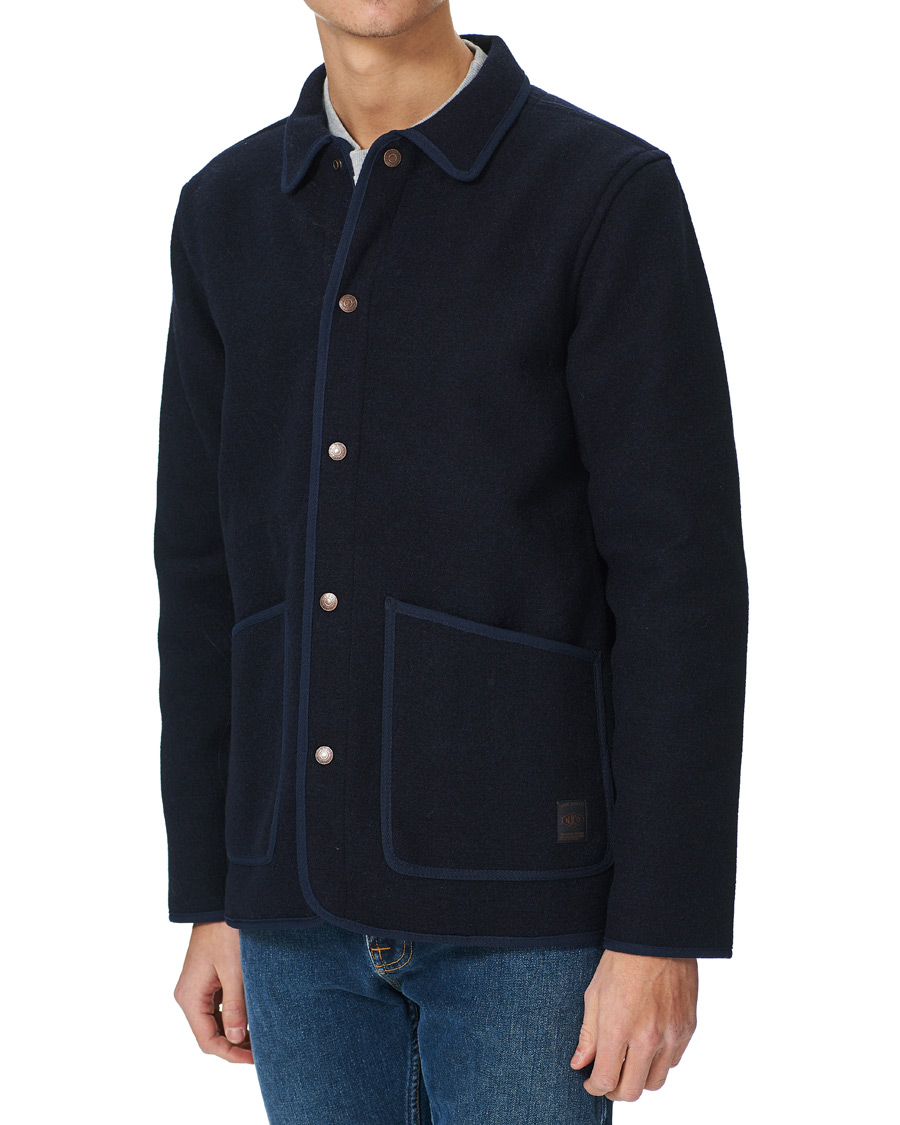 Herren | Jacken | Nudie Jeans | Fred Boiled Wool Jacket Navy