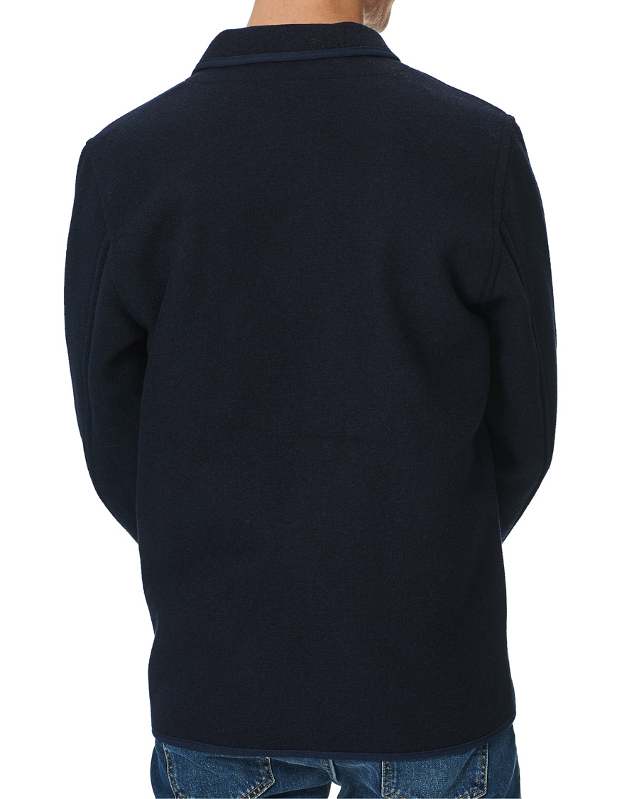 Herren | Jacken | Nudie Jeans | Fred Boiled Wool Jacket Navy