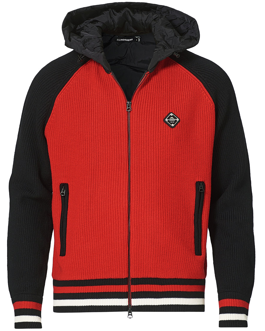 Herren | Jacken | J.Lindeberg | Bob Merino Wool Knitted Jacket Black