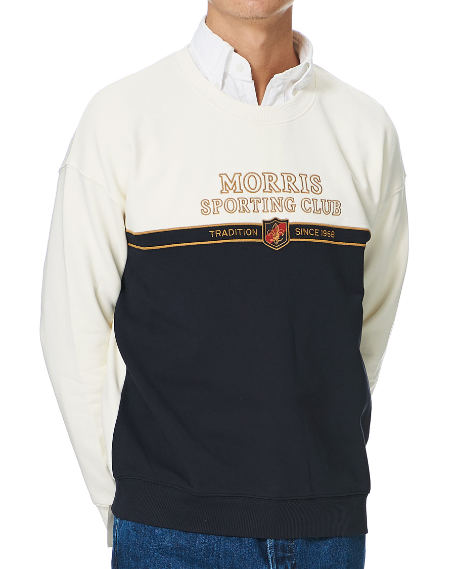 Herren | Pullover | Morris | Warwick Logo Sweatshirt Off White