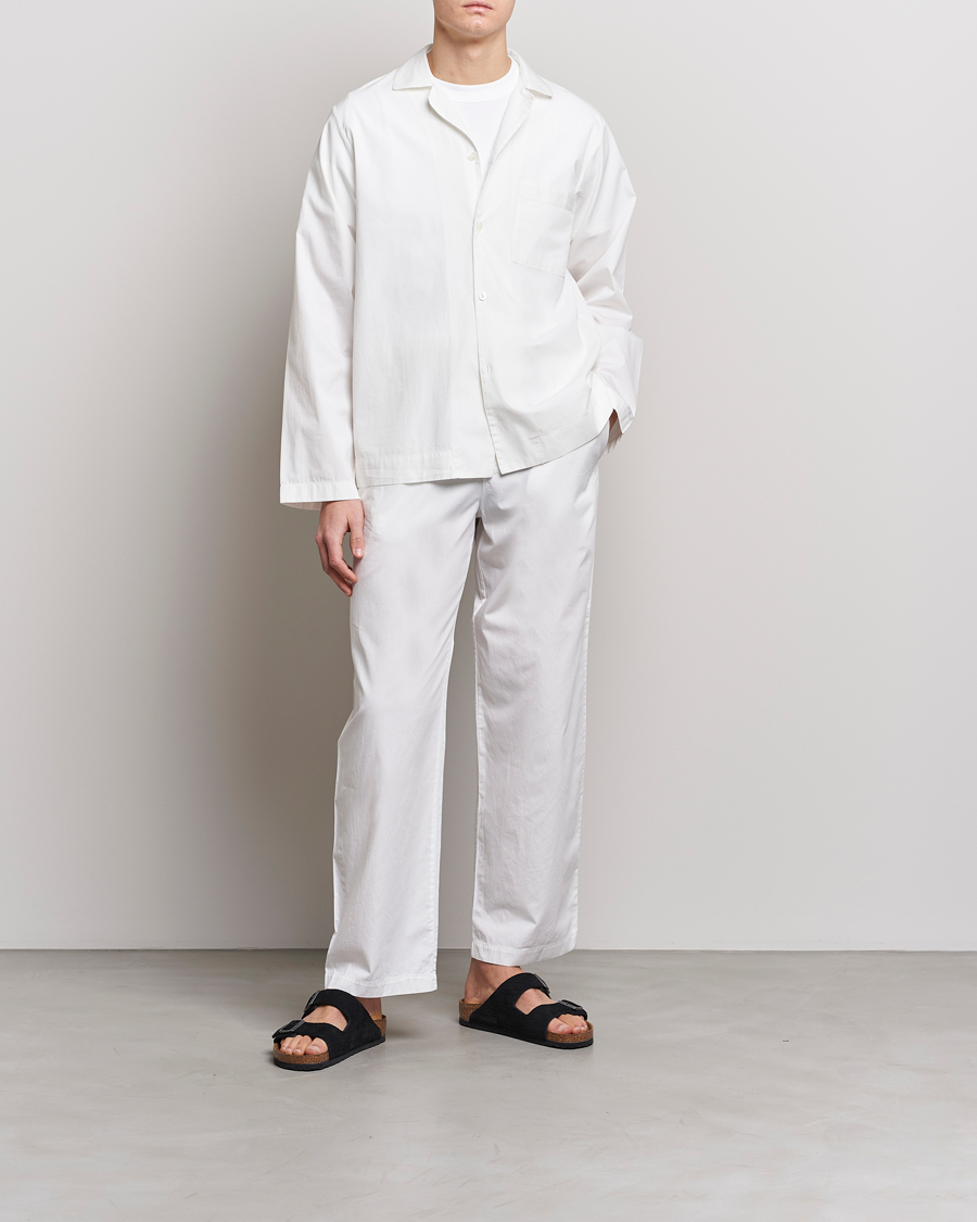 Herren | Schlafanzüge & Bademäntel | Tekla | Poplin Pyjama Shirt Alabaster White