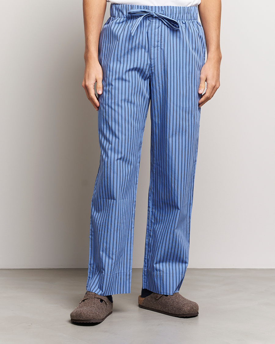 Herren | New Nordics | Tekla | Poplin Pyjama Pants Boro Stripes