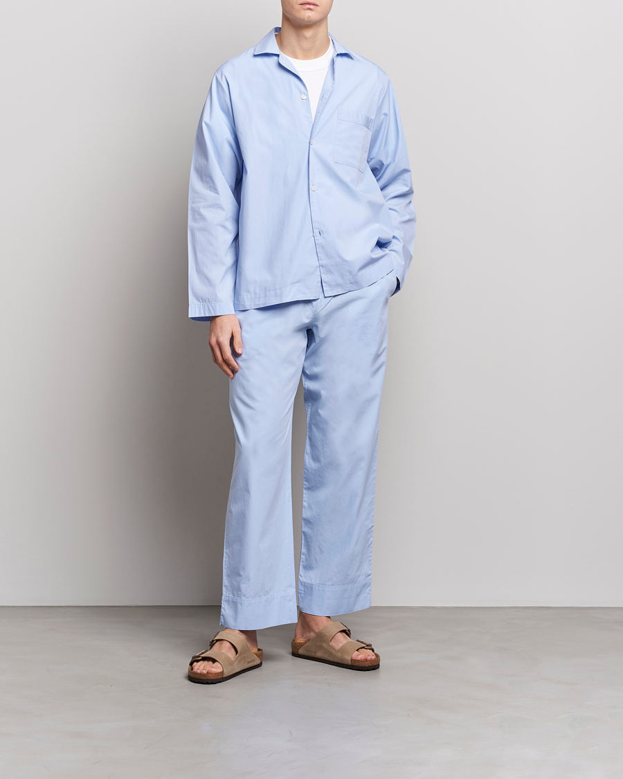 Herren | Schlafanzüge & Bademäntel | Tekla | Poplin Pyjama Pants Light Blue