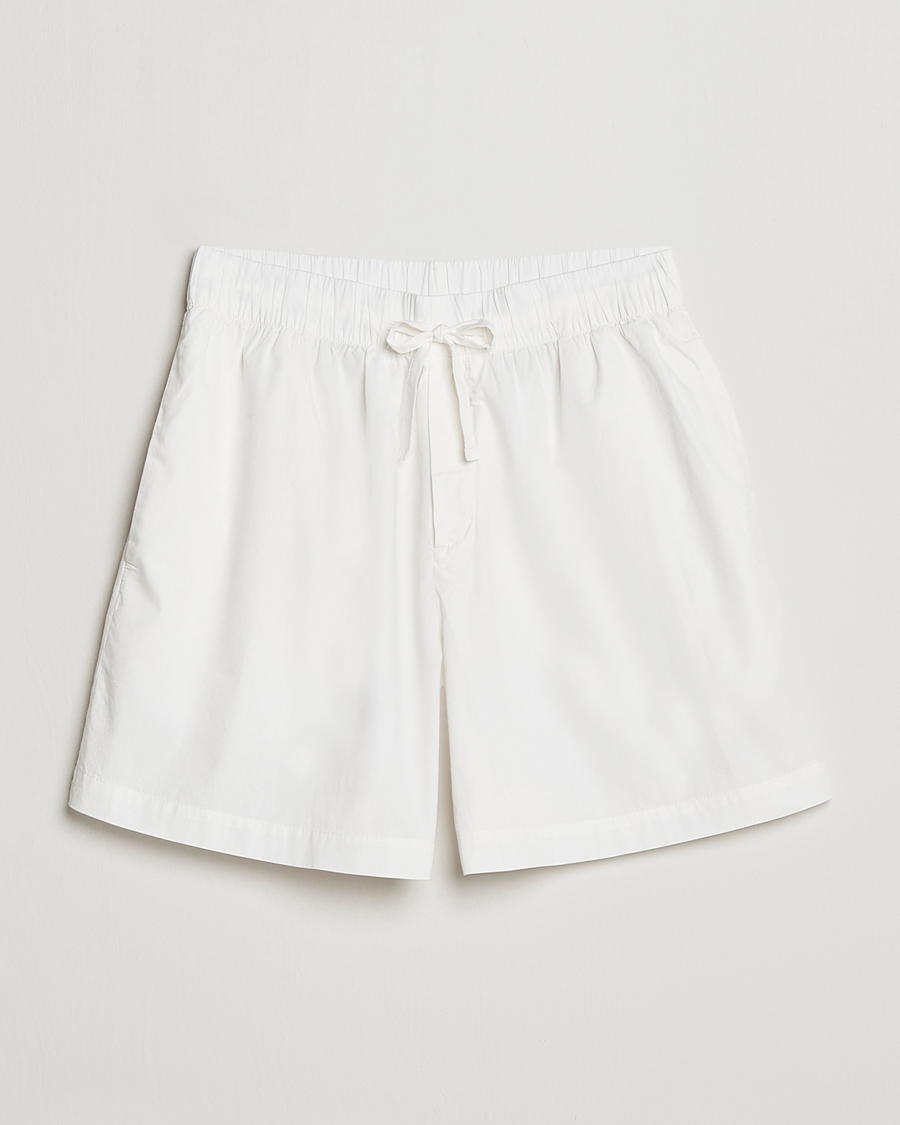 Herren | Tekla Poplin Pyjama Shorts Alabaster White | Tekla | Poplin Pyjama Shorts Alabaster White