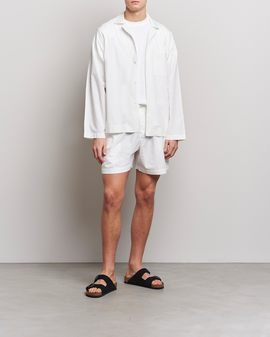Herren | Tekla Poplin Pyjama Shorts Alabaster White | Tekla | Poplin Pyjama Shorts Alabaster White