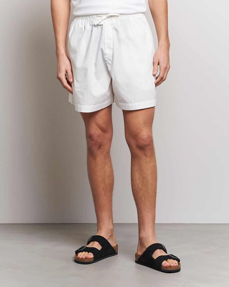 Herren |  | Tekla | Poplin Pyjama Shorts Alabaster White