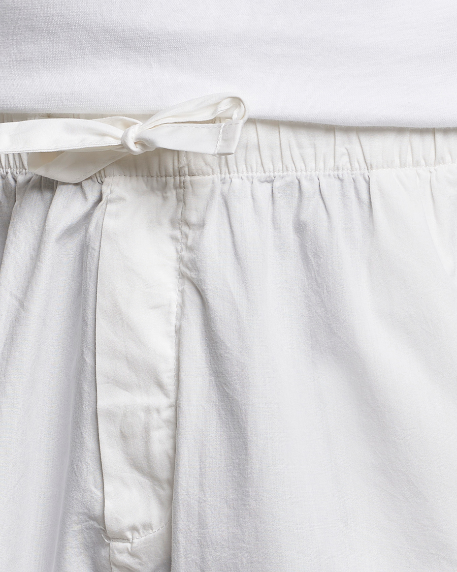 Herren | Tekla Poplin Pyjama Shorts Alabaster White | Tekla | Poplin Pyjama Shorts Alabaster White