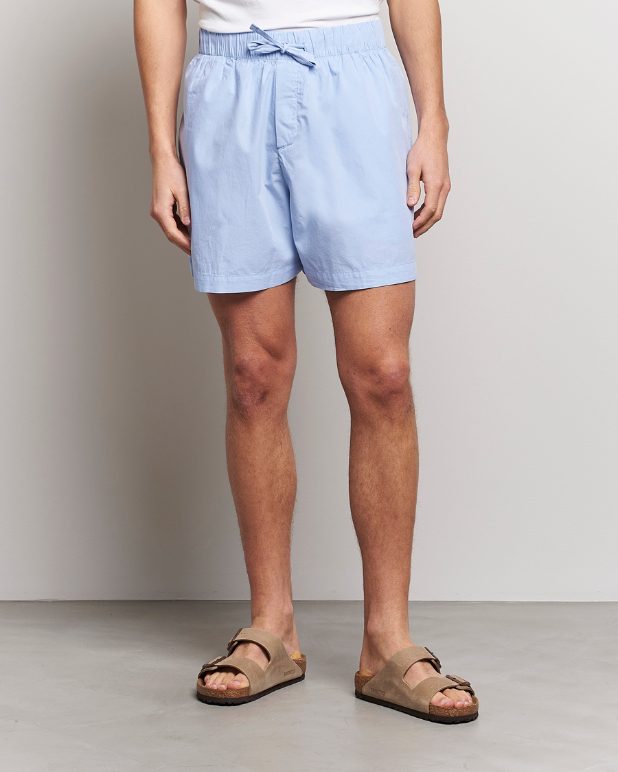 Herren | Tekla Poplin Pyjama Shorts Light Blue | Tekla | Poplin Pyjama Shorts Light Blue