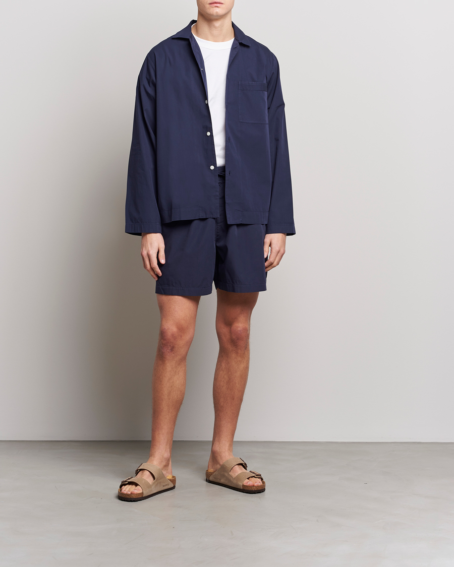 Herren | Schlafanzüge & Bademäntel | Tekla | Poplin Pyjama Shorts True Navy